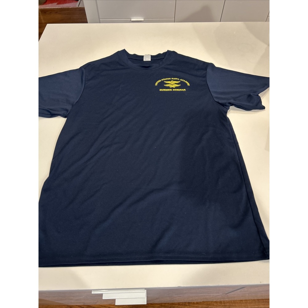 United States Naval Academy AVIATION Summer Seminar T-shirt Size Med Blue